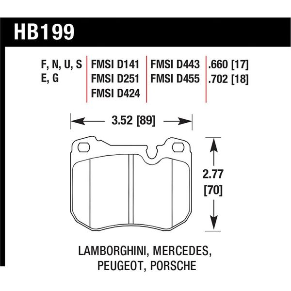77-84 &86-88 Porsche 924 / 78-81 928 / 83-89 944 Blue 9012 Front Race Brake Pads