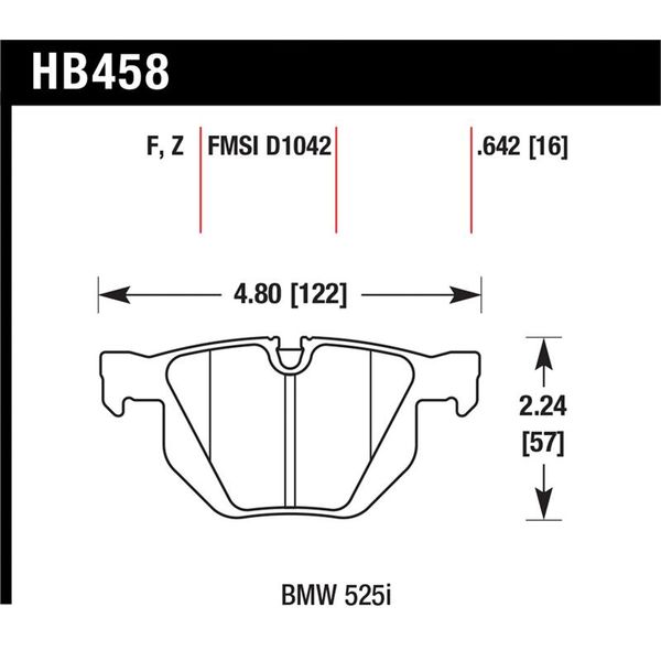 07-08 BMW X5 3.0si / 09-13 X5 Xdrive / 10-13 X6 Xdrive Perf Ceramic Rear Street Brake Pads