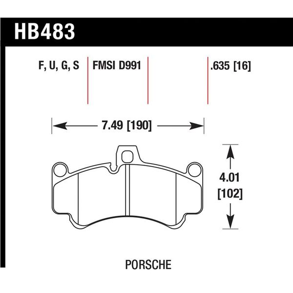 Porsche GT3 DTC-60 Street Front Brake Pads