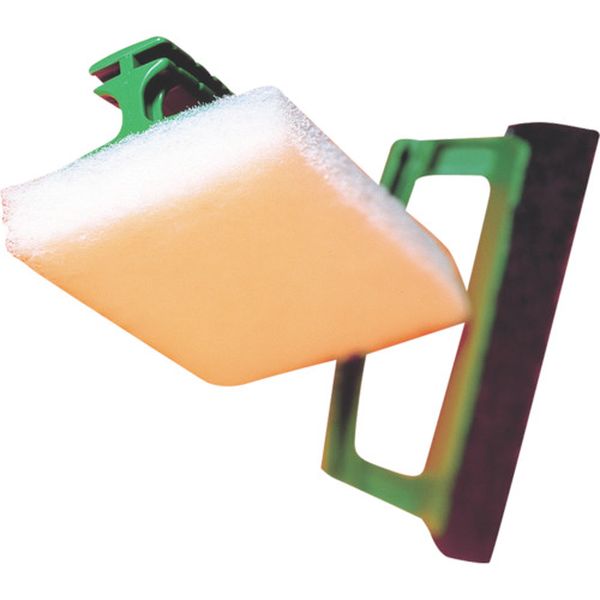 HBRUSHBLA 303-5689  たわし ハンドブラシ(一体型タイプ) 黒パッド 95×150mm