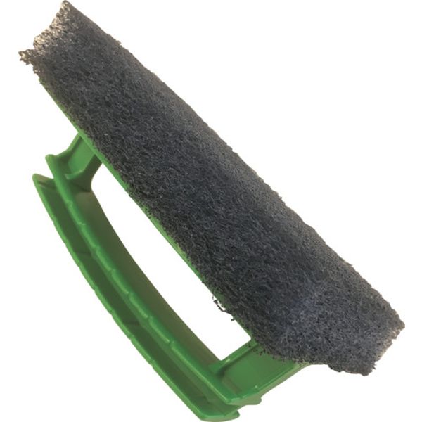 HBRUSHBLU 303-5697  たわし ハンドブラシ(一体型タイプ) 青パッド 95×150mm