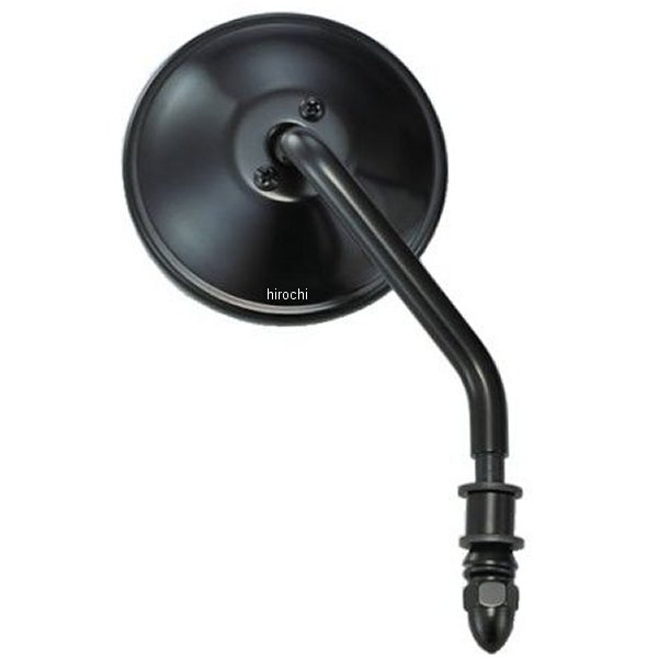 ステムミラー ラウンドタイプ 右 黒