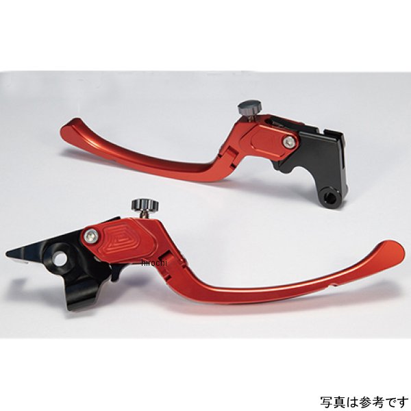 ビレットレバーセット クイックタイプ ロング ハーレー X350、X500 赤