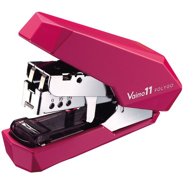 ホッチキス バイモ11 ポリゴ HD-11SFLK/P ピンク 40枚とじ