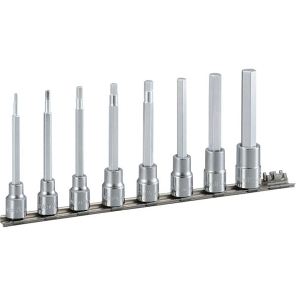 ロングヘキサゴンソケットセット(ホルダー付) 8pcs