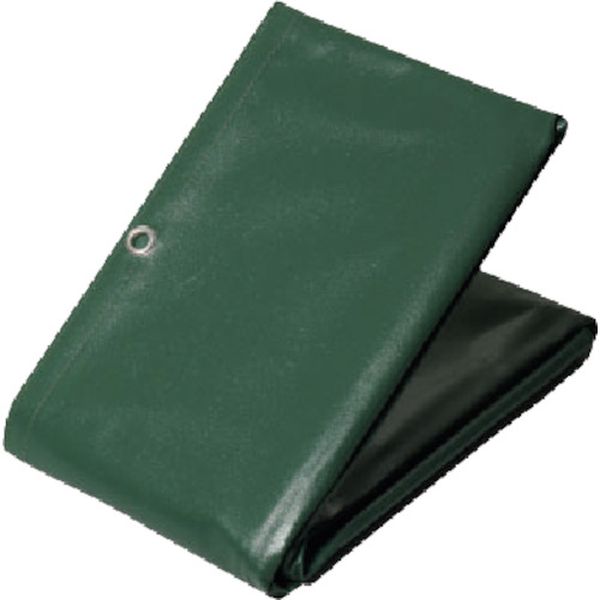 HH4 ターピー エステル帆布トラックシート H-4号 3t・2tトラック グリーン 2.66m×4.6m