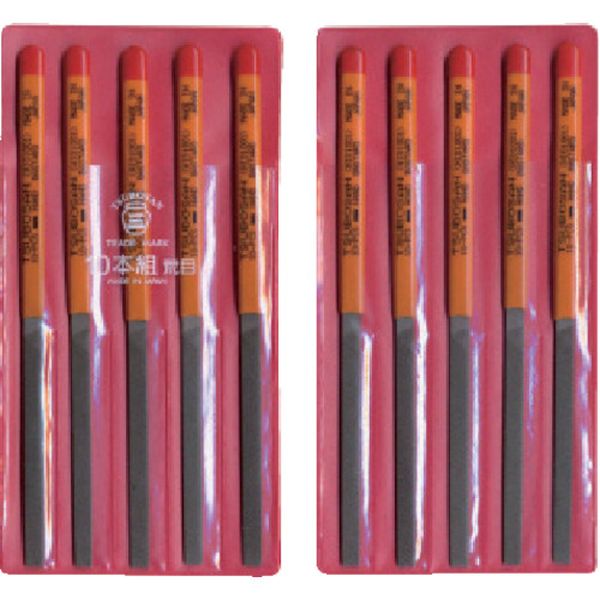 組ヤスリ　１０本組　平　荒目