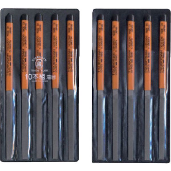 組ヤスリ　１０本組　平　油目