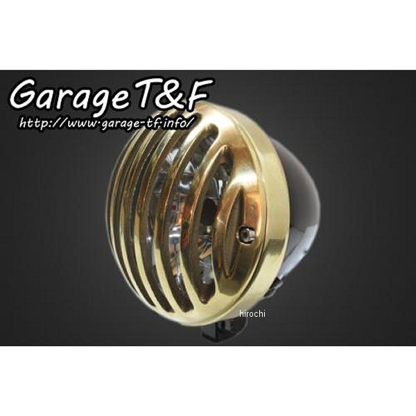 4.5インチバードゲージヘッドライト 黒/真鍮