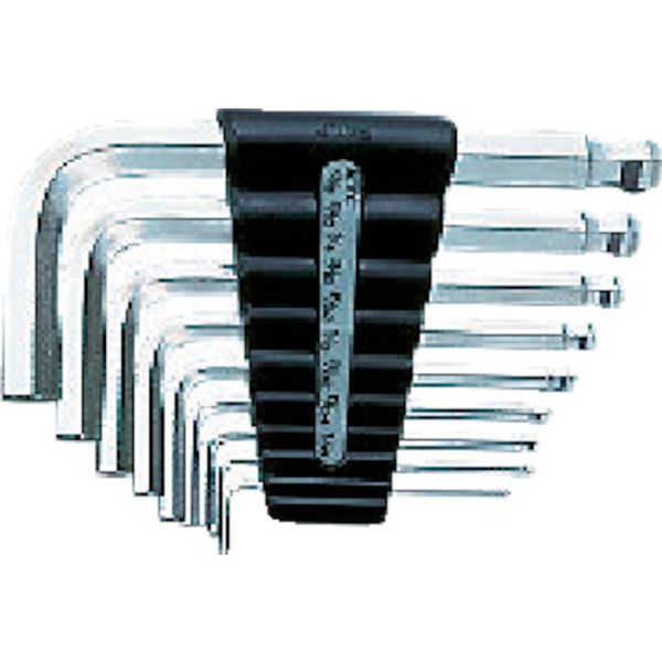 ハイグレードボールポイントＬ形スタンダード六角棒レンチセット［９本組］