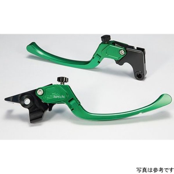 ビレットレバーセット クイックタイプ ロング VTR250 緑