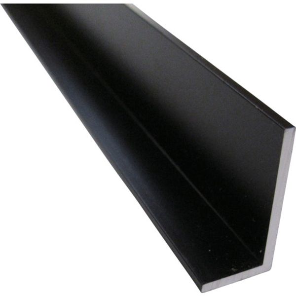 アルミ不等辺アングル 10×20×1.5 ブラック 1m