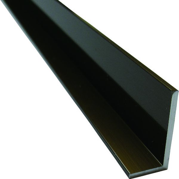 アルミ不等辺アングル 10×15×1.5 ブロンズ 1m