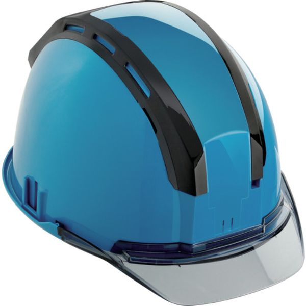ヘルメット セフメット(セフ取付溝付ヘルメット) ブルー スモーク