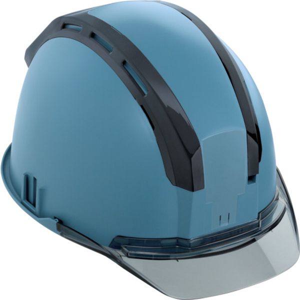 ヘルメット セフメット(セフ取付溝付ヘルメット) アースブルー スモーク