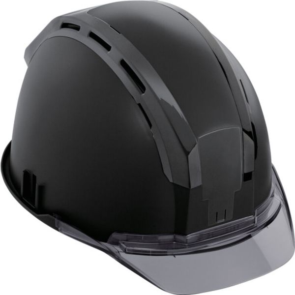 ヘルメット セフメット(セフ取付溝付ヘルメット) マットブラック スモーク