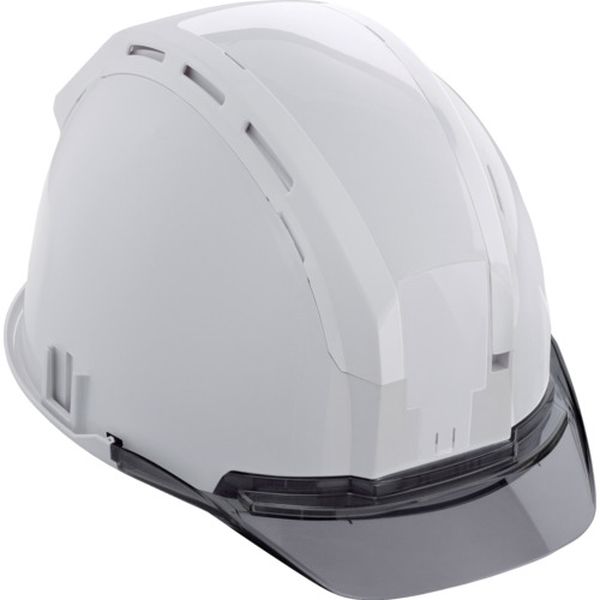 ヘルメット セフメット(セフ取付溝付ヘルメット) ホワイト スモーク