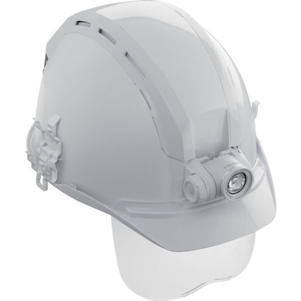 ヘルメット セフメット(セフ取付溝付ヘルメット) アドバンスセット KJS ファン付 ホワイト シールド付