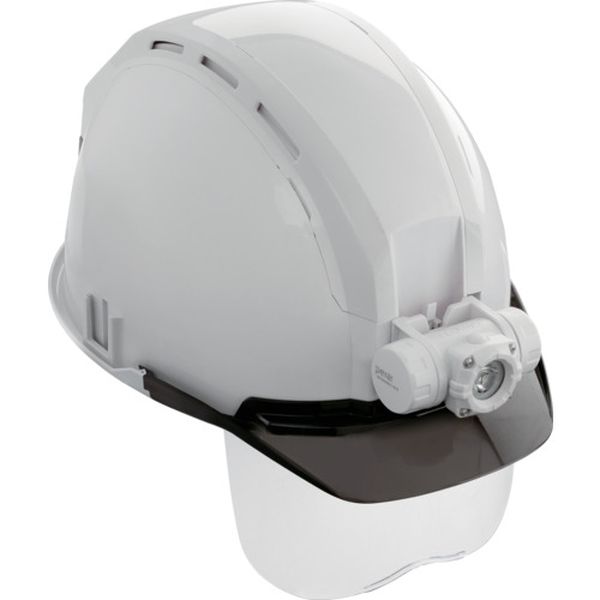 ヘルメット セフメット(セフ取付溝付ヘルメット) ベーシックセット MD ホワイト シールド付