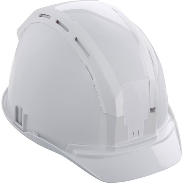 697-1309  ヘルメット セフメット(セフ取付溝付ヘルメット) ホワイト