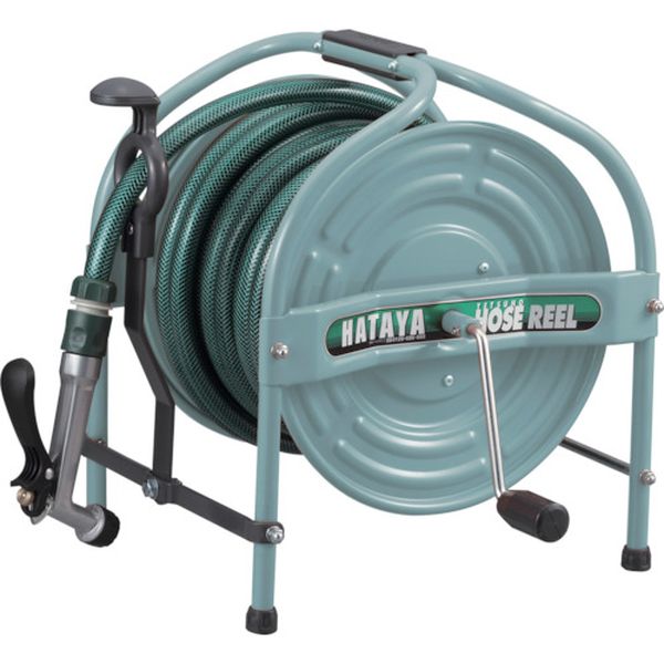 テツノホースリール（グリーン）２１ｍ防藻ホース　レバーノズル