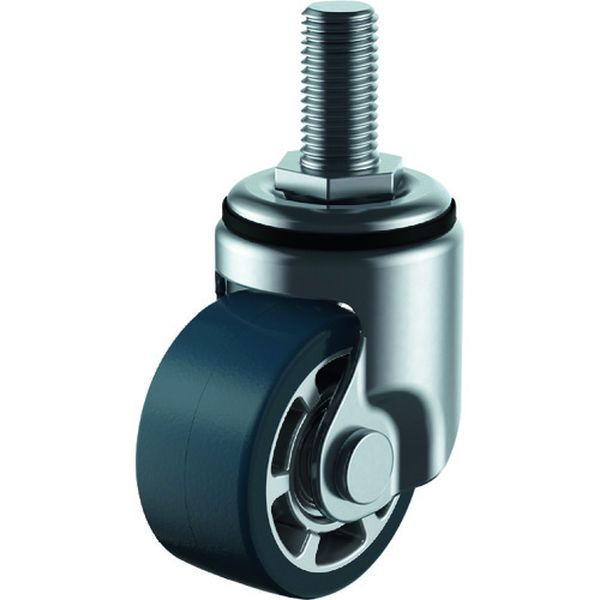 ねじ込み式 自在 低床キャスター ウレタン 車輪径65mm Hタイプ HT型 ネジ寸法M16×40ピッチ2
