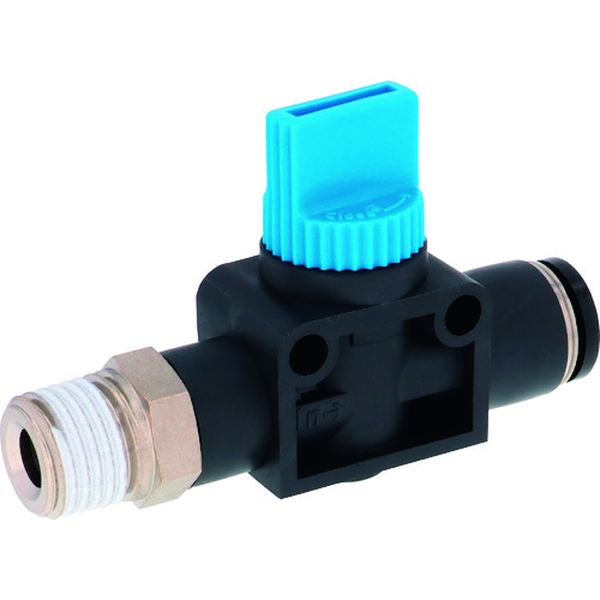 HV028 147-6993  ハンドバルブ ストレートB3方弁チューブR1/4出力8