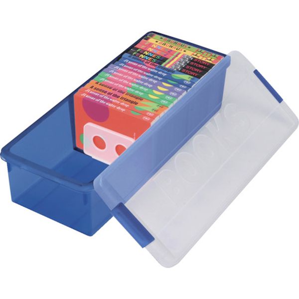 I179BR 388-0393  コミック本収納ケース ブックス ブルー