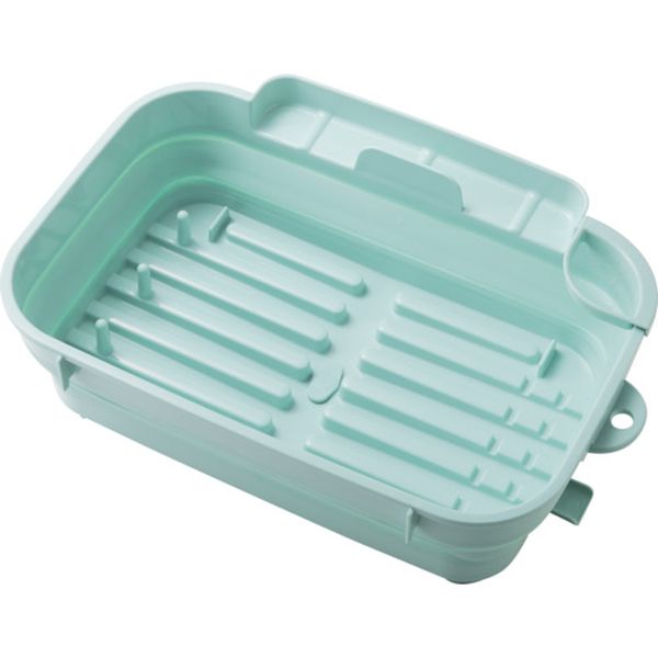 478-5785  おりたたみ水切りバスケット ミントグリーン