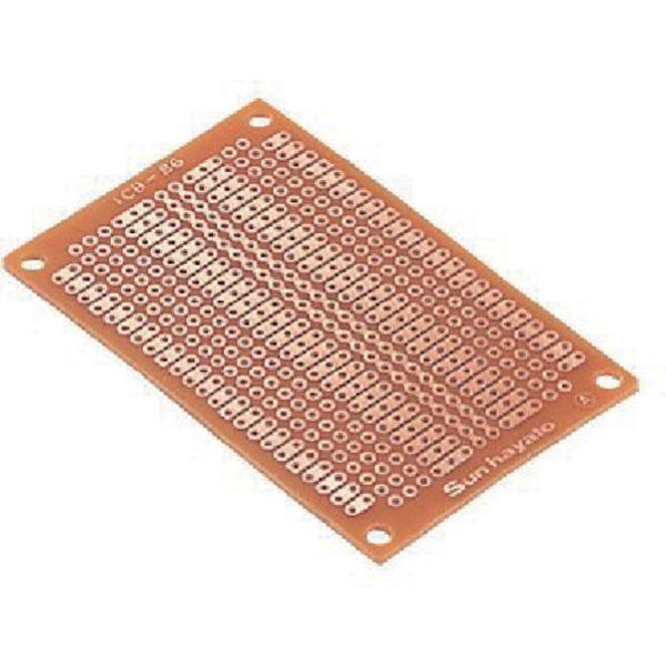 ICB86 816-3141  ユニバ-サル基板 47×72mm 穴径1.0φ
