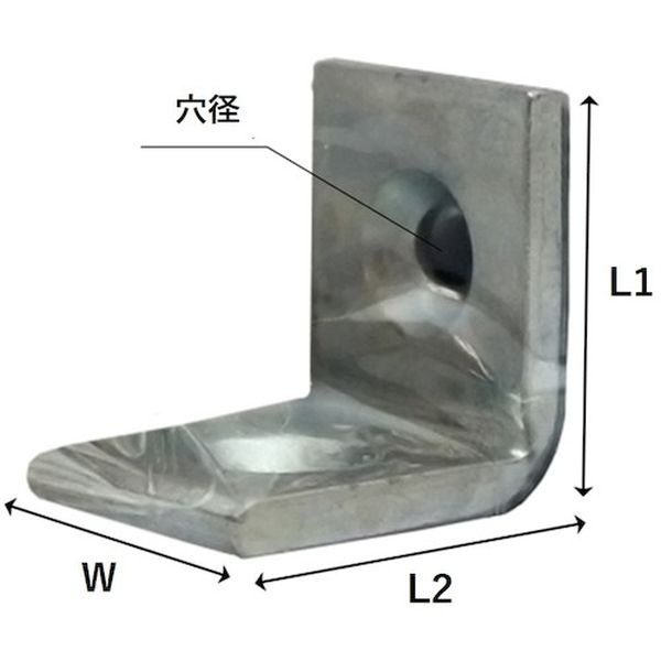 IH082 335-2422  ユニクロ隅金特厚金折  20X40