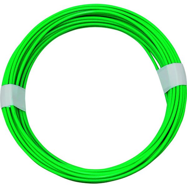 IW323 135-2195  カラーワイヤー 緑 番手12 線径2.5～2.6mm 長さ12m