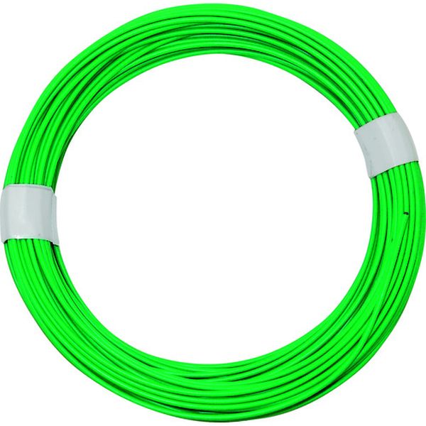 IW333 135-2217  カラーワイヤー 緑 番手14 線径1.9～2.0mm 長さ20m