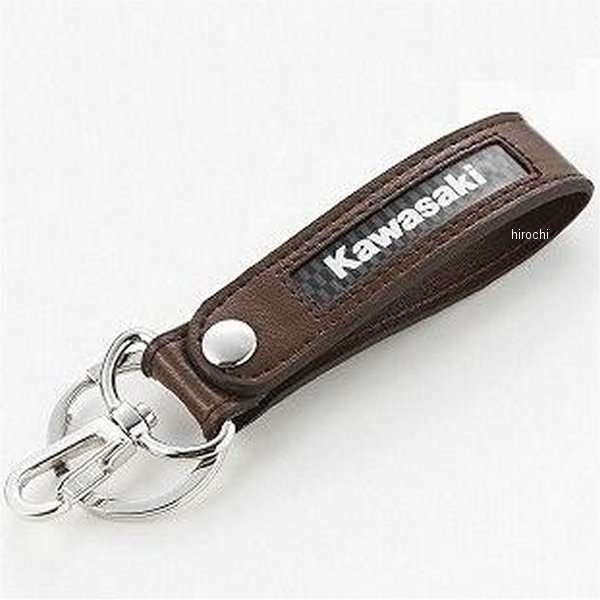 カワサキ純正 ハンガーキーホルダー ブラウン