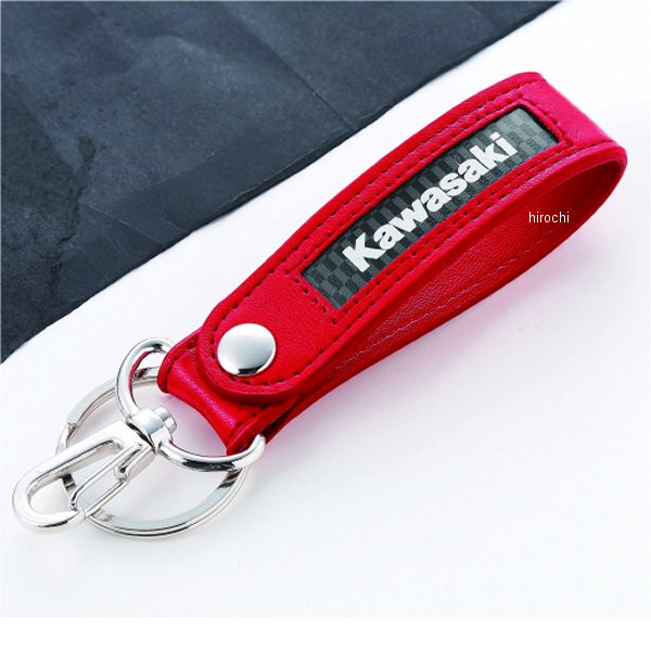 カワサキ純正 ハンガーキーホルダー 赤
