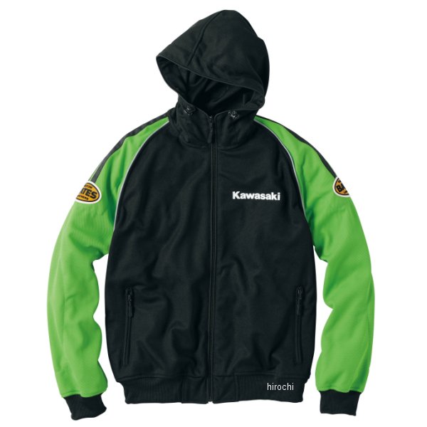 カワサキ純正 クールテックス メッシュパーカー 緑 3Lサイズ