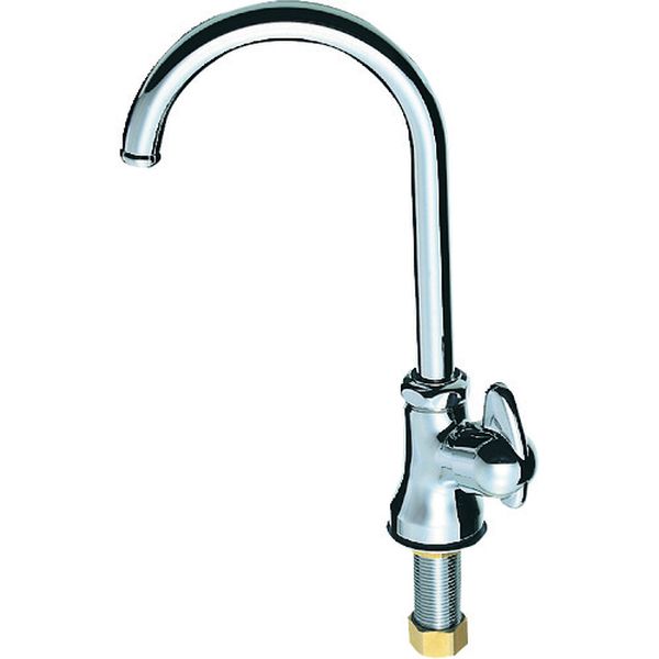 JA56513 168-3290  ミニセラ立形ツル首自在水栓