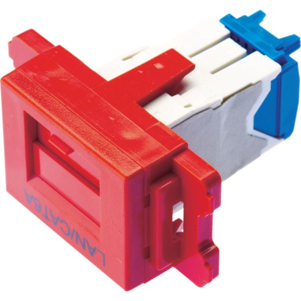 カテゴリ６ＡＪＩＳプレート用ジャックキット　赤