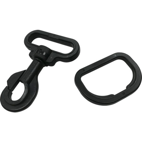 金具　ナスカン．ＦＤカンセット　Ａ４０×Ｂ８８×Ｃ４０　ブラック