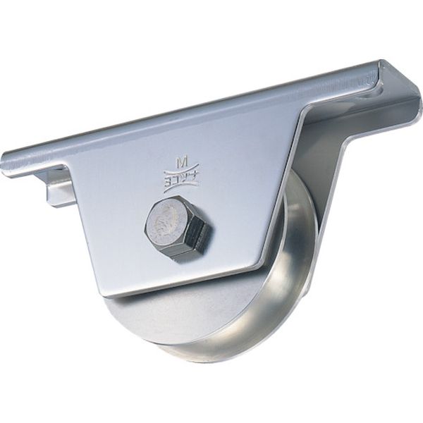 JCS0601 849-6280  440Cベアリング入ステンレス重量戸車 60mm 溝R