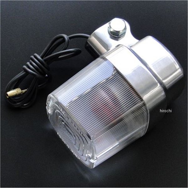 JMC 角型ヨーロピアンウインカー バフ掛けボディ 12V 汎用 クリアレンズ