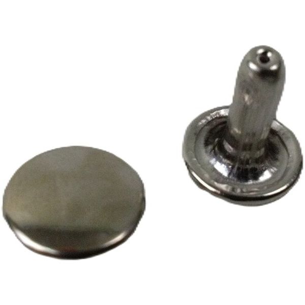 JOL 474-4359  平ベルト金具 両面カシメ 大オス・メス(各10個)