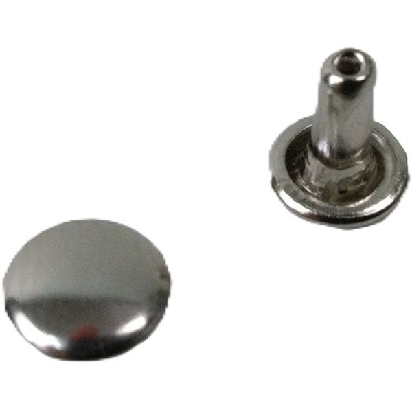 JOS 460-0209  平ベルト金具 両面カシメ 小オス・メス(各10個)