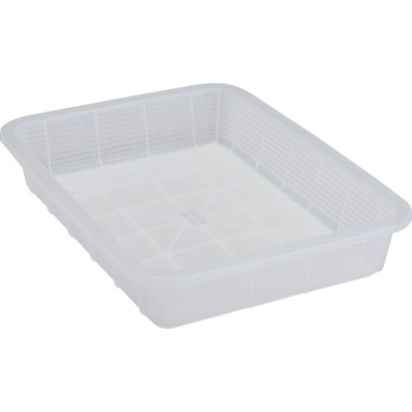 積水　角かご浅型　大　クリア