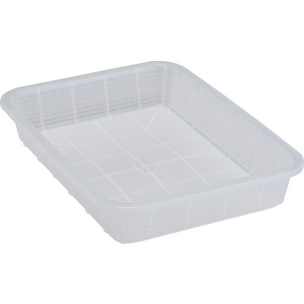 積水　角かご浅型　中　クリア