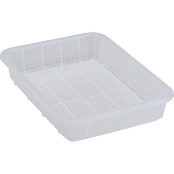 積水　角かご浅型　小　クリア