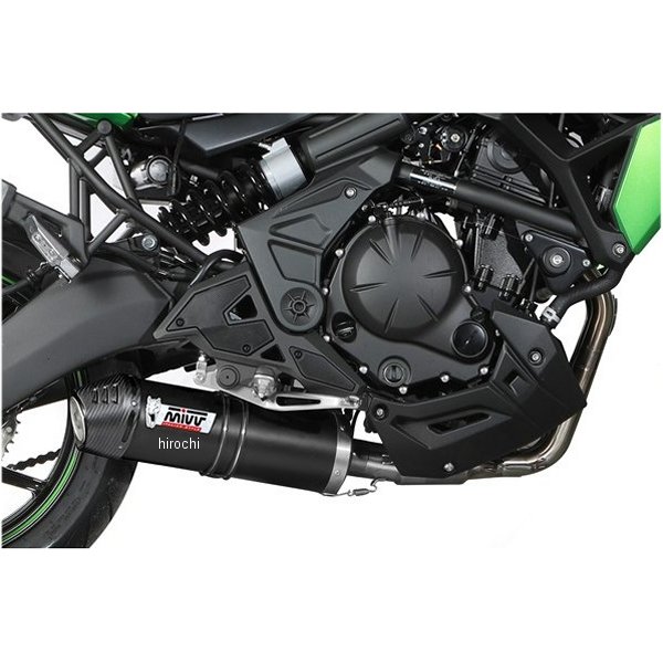 フルエキゾーストマフラー OVAL 触媒付き 24年-25年 Versys650/ヴェルシス650 ステンブラック