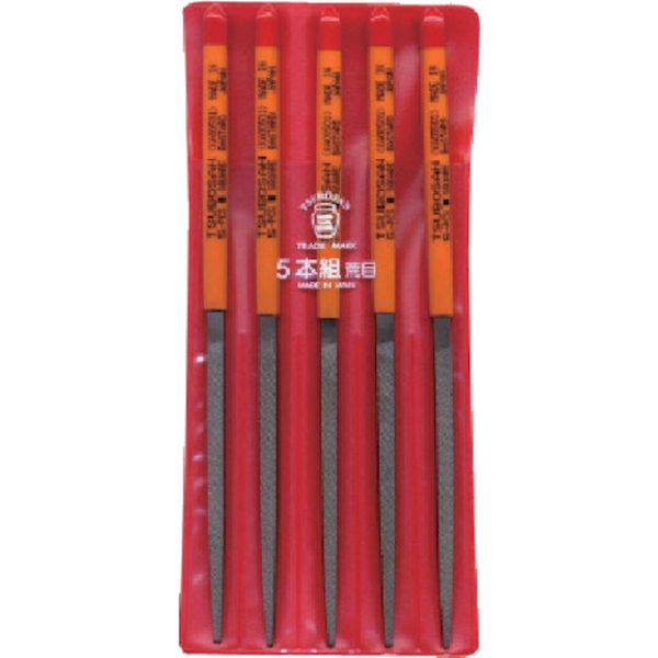 組ヤスリ　５本組　角　荒目