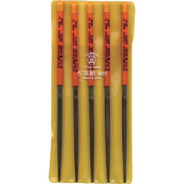 組ヤスリ　５本組　角　細目