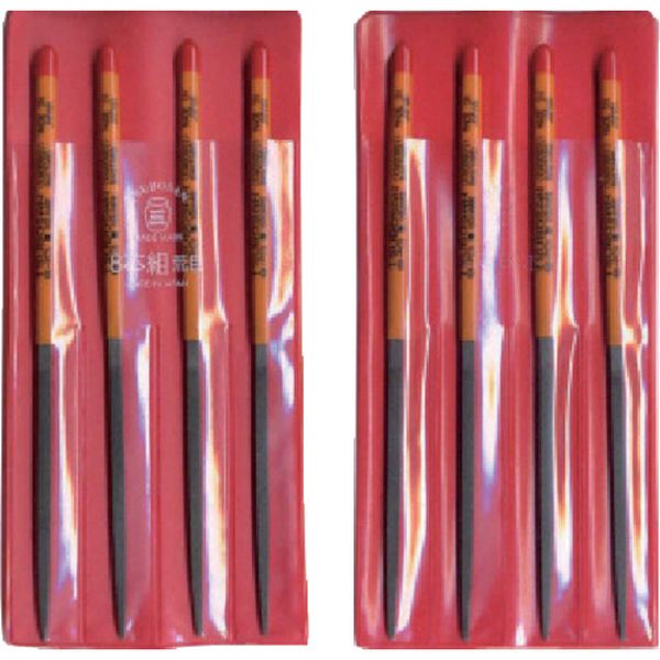 組ヤスリ　８本組　角　荒目